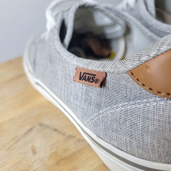 VANS Ortholite Sneakers, Heather Gray w/ Leather Accent, Womens Size : 9.5 - Picture 10 of 15